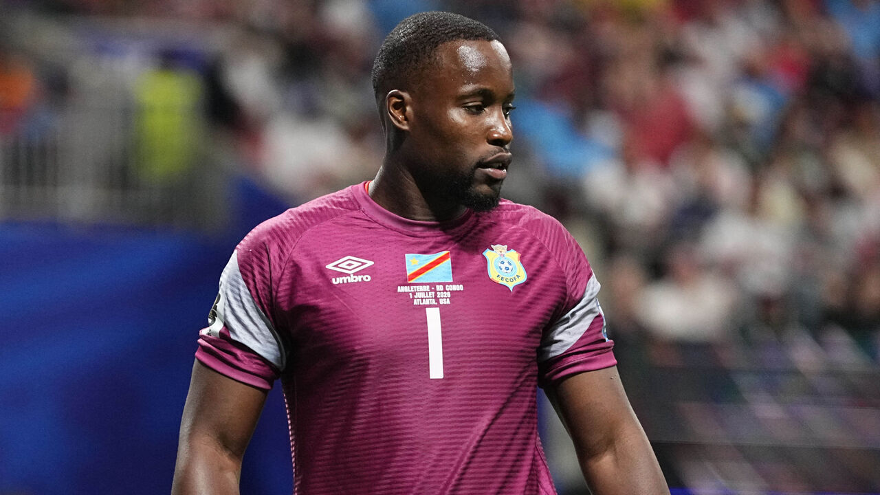 Lionel Mpasi (Congo DR) during Round of 32 FIFA World Cup 2026, England and DR Congo, Atlanta Stadium, Atlanta, United States on July 01 2026.