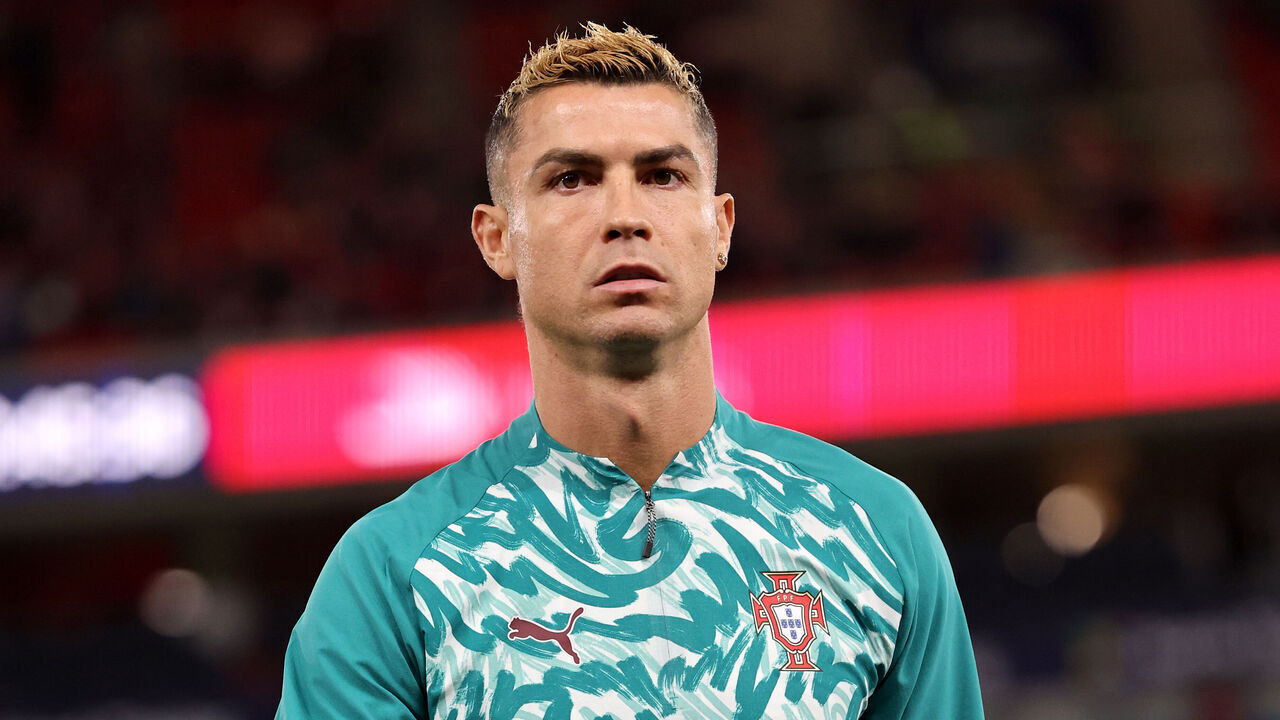 OSLO, NORWAY - SEPTEMBER 27: Cristiano Ronaldo of Portugal warms up before the UEFA Nations League 2026/27 group phase match between Norway and Portugal at Ullevaal Stadion on September 27, 2026 in Oslo, Norway.