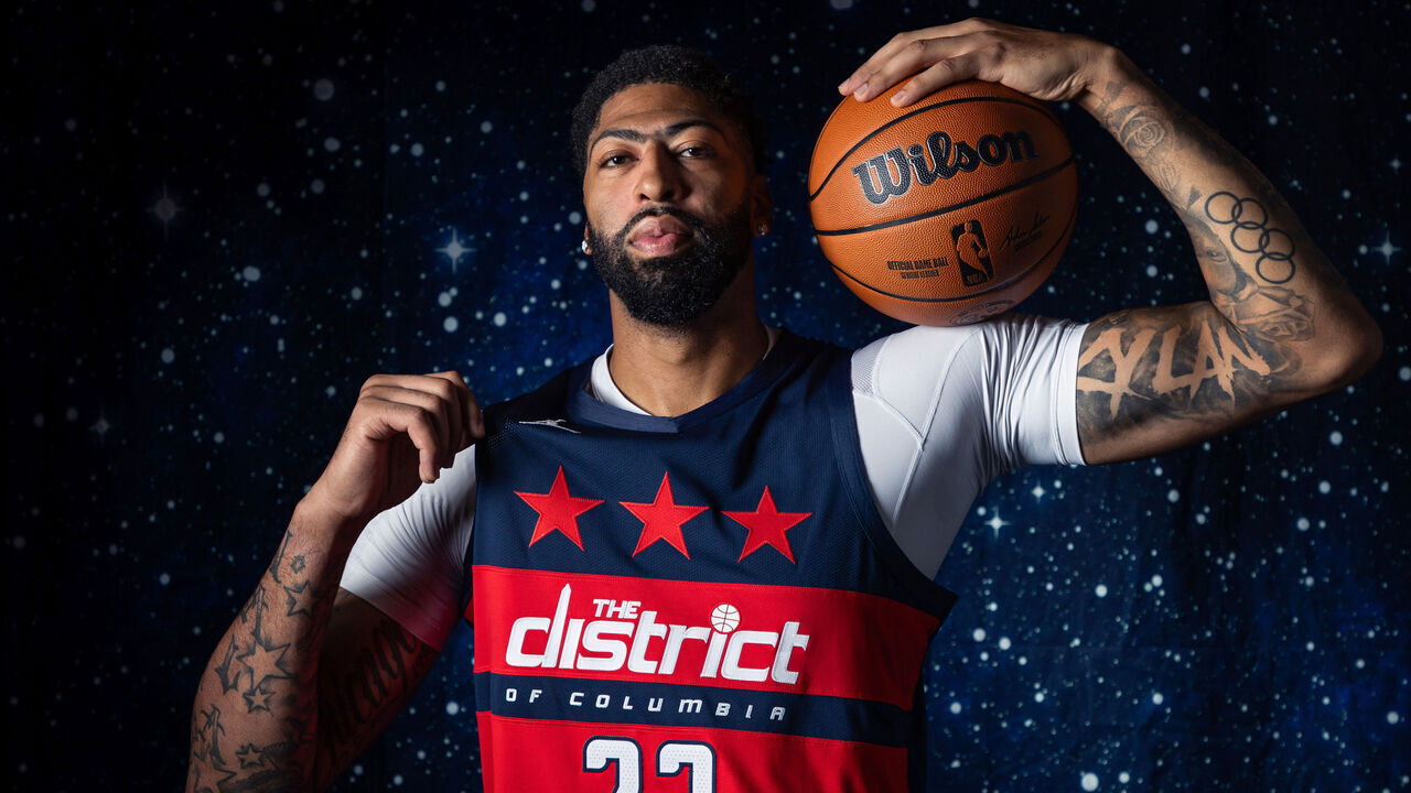 WASHINGTON, DC - SEPTEMBER 28: Anthony Davis #23 of the Washington Wizards poses for a portrait during NBA media day on September 28, 2026 at Capital One Arena in Washington, DC. Mandatory Copyright Notice: Copyright 2026 NBAE