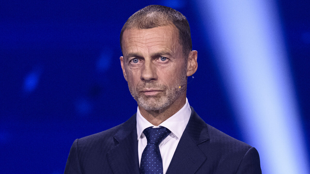 MONACO, MONACO - AUGUST 27: UEFA President, Aleksander Ceferin during the UEFA Champions League 2026/27 League Phase Draw at Grimaldi Forum on August 27, 2026 in Monaco, Monaco.