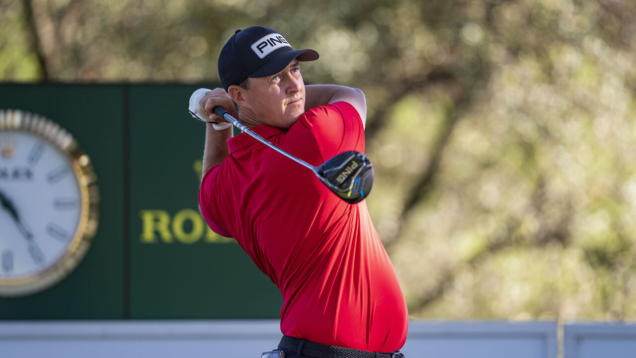 MADRID, SPAIN - OCTOBER 10: Joe Dean of England tees off on day three of the Open de España presented by Madrid at Club de Campo Villa de Madrid on October 10, 2026 in Madrid, Spain.
