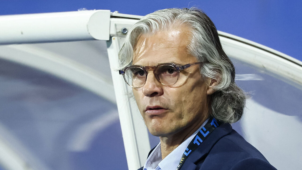 Troyes' French sporting director Jocelyn Blanchard looks on ahead of the French L1 football match between ES Troyes AC and Olympique de Marseille (OM) at the Stade de l'Aube in Troyes, central France, on October 11, 2026.