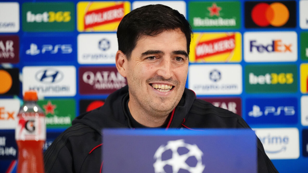 Liverpool manager Andoni Iraola during a press conference at Anfield, Liverpool. Picture date: Monday October 19, 2026.
