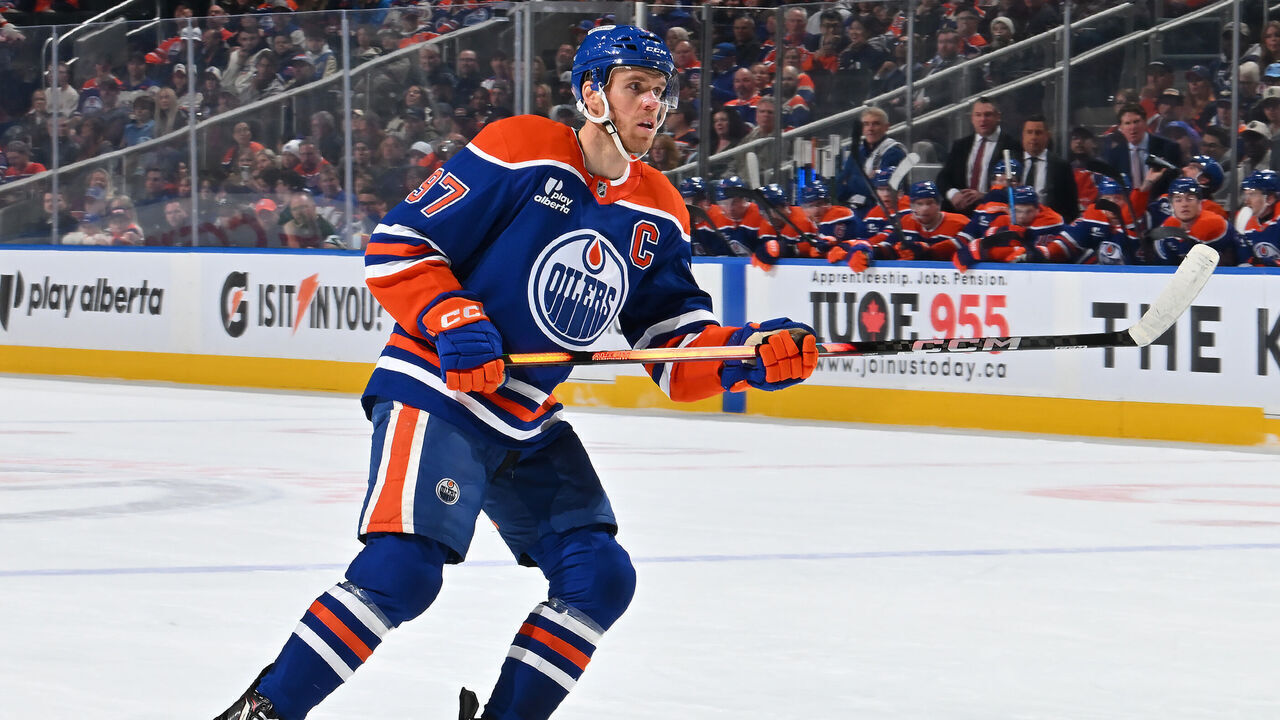EDMONTON, CANADA - OCTOBER 20: Connor McDavid #97 of the Edmonton Oilers in action during the game against the Minnesota Wild at Rogers Place on October 20, 2026, in Edmonton, Alberta, Canada.