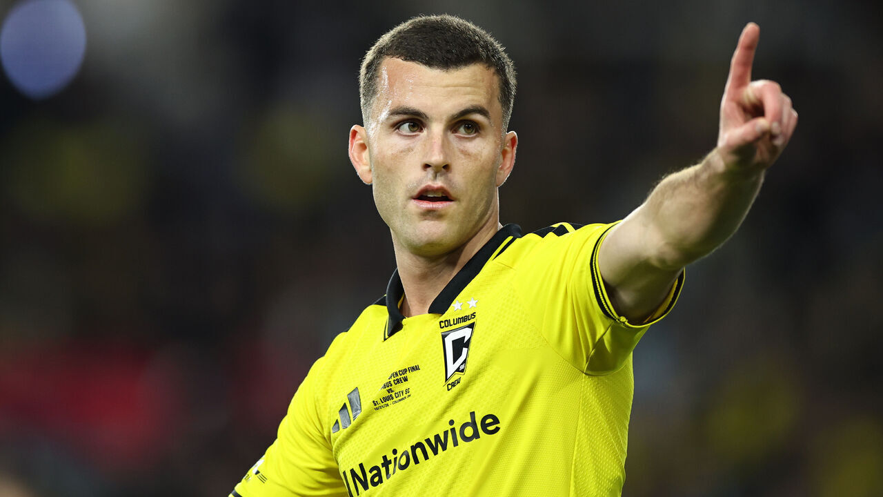 COLUMBUS, OHIO - OCTOBER 21: Brooks Lennon #11 of Columbus Crew reacts during the Lamar Hunt U.S. Open Cup 2026 final at ScottsMiracle-Gro Field on October 21, 2026 in Columbus, Ohio.
