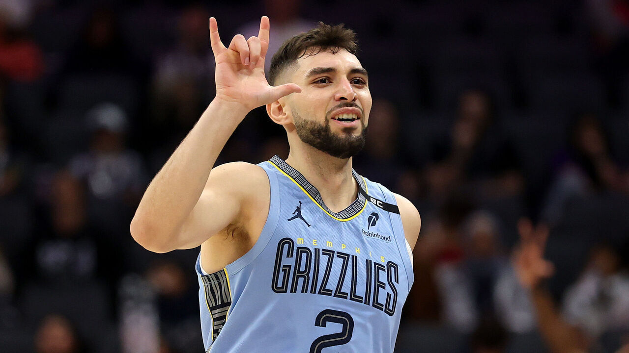 SACRAMENTO, CALIFORNIA - OCTOBER 25: Ty Jerome #2 of the Memphis Grizzlies reacts after making a three-point basket against the Sacramento Kings during the second half at Golden 1 Center on October 25, 2026 in Sacramento, California. NOTE TO USER: User expressly acknowledges and agrees that, by downloading and/or using this photograph, user is consenting to the terms and conditions of the Getty Images License Agreement.