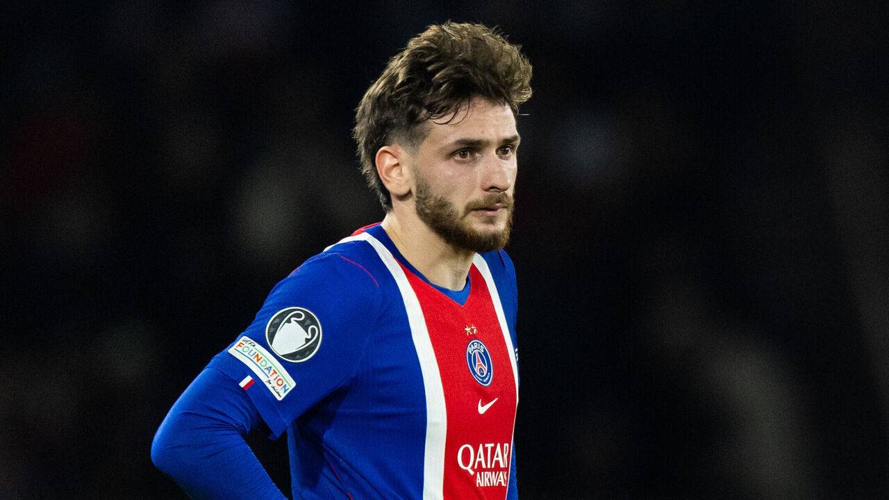 Khvicha Kvaratskhelia of Paris Saint-Germain during the UEFA Champions League first round day 3 football match between Paris Saint-Germain (PSG) and FC Barcelona at the Parc de Princes stadium in Paris, France, on October 20, 2026.