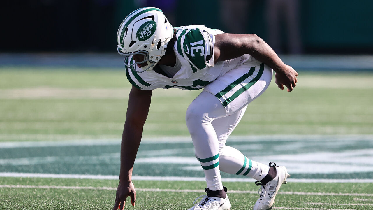 EAST RUTHERFORD, NJ - OCTOBER 25: David Bailey #31 of the New York Jets during the game against the Miami Dolphins at MetLife Stadium on October 25, 2026 in East Rutherford, New Jersey.