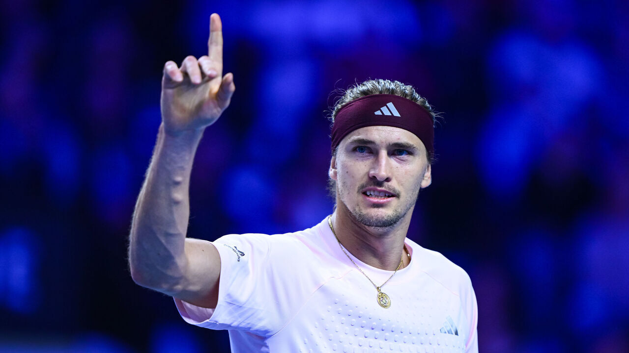 VIENNA, AUSTRIA - OCTOBER 29: Alexander Zverev of Germany reacts against Tallon Griekspoor of the Netherlands during their round 16 match on day six of the Erste Bank Open 2026 at Wiener Stadthalle on October 29, 2026 in Vienna, Austria.