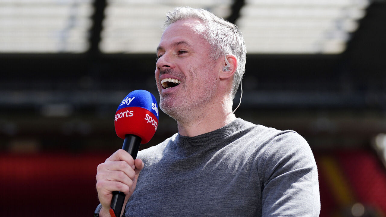 Sky Sports pundit Jamie Carragher ahead of the Premier League match at Anfield, Liverpool. Picture date: Sunday May 11, 2025.