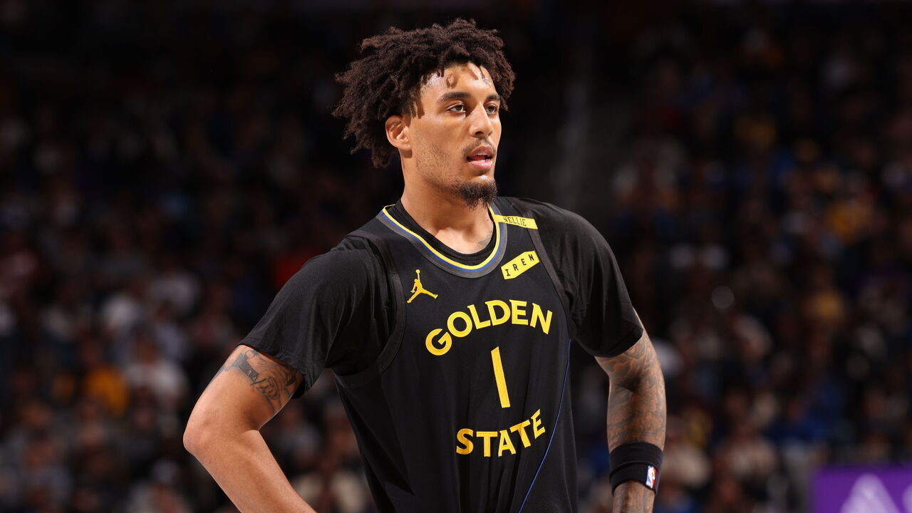SAN FRANCISCO, CA - OCTOBER 30: Yaxel Lendeborg #1 of the Golden State Warriors looks on during the game against the Los Angeles Lakers during a 2026 Emirates NBA Cup game on October 30, 2026 at Chase Center in San Francisco, California. NOTE TO USER: User expressly acknowledges and agrees that, by downloading and or using this photograph, user is consenting to the terms and conditions of Getty Images License Agreement. Mandatory Copyright Notice: Copyright 2026 NBAE