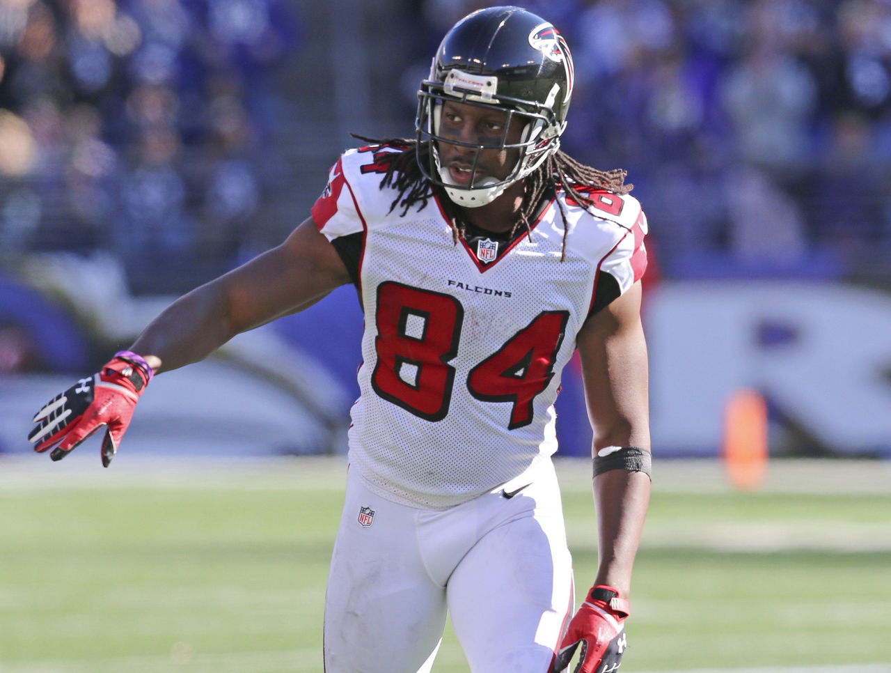 Roddy White is among the Atlanta Falcons stars back at practice