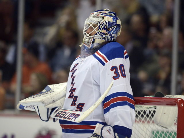 Henrik good Lundqvist Game Used Rangers Shutout Hockey Puck