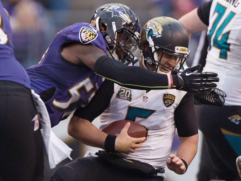 Ravens Sack Bortles 8 Times En Route To Victory Over Jaguars