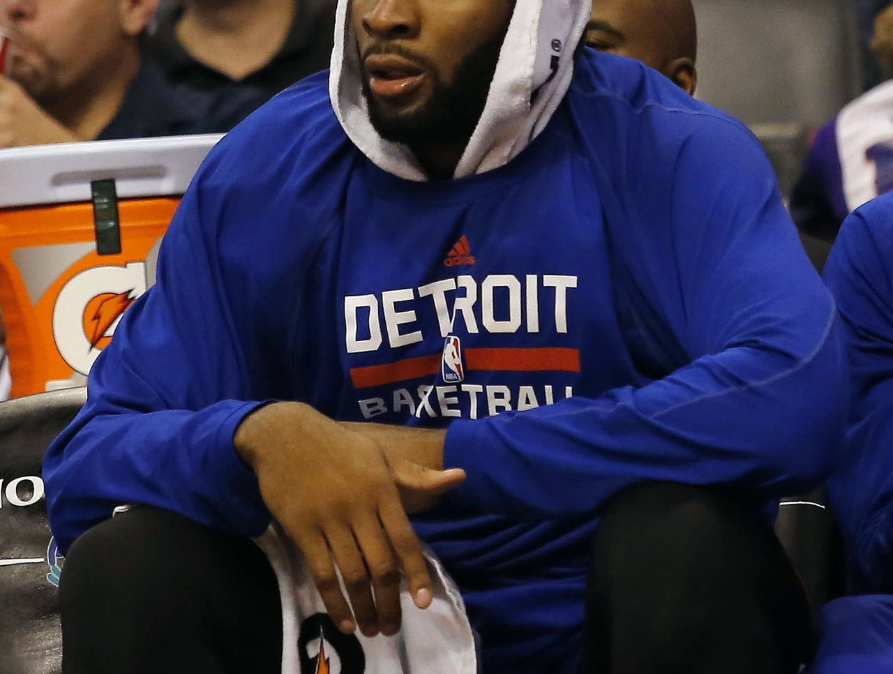 Andre Drummond Wore Custom Jordans for Media Day