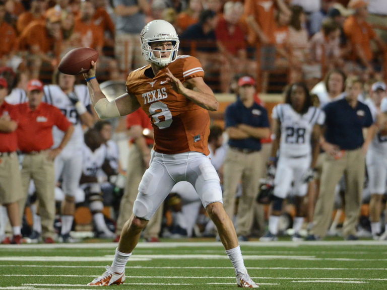 (12) OKLA vs. TEX VIDEO Texas QB Case McCoy get hit, really hard