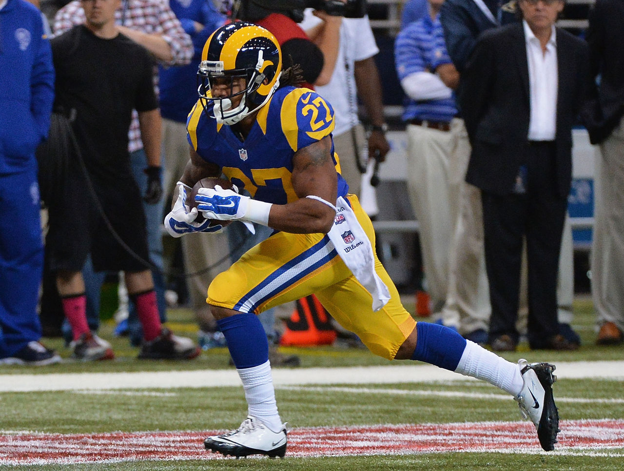 The mother of Tre Mason, the 23-year-old Rams player whose career