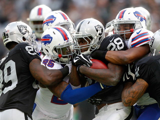 Bills fall out of playoff race with loss to Raiders