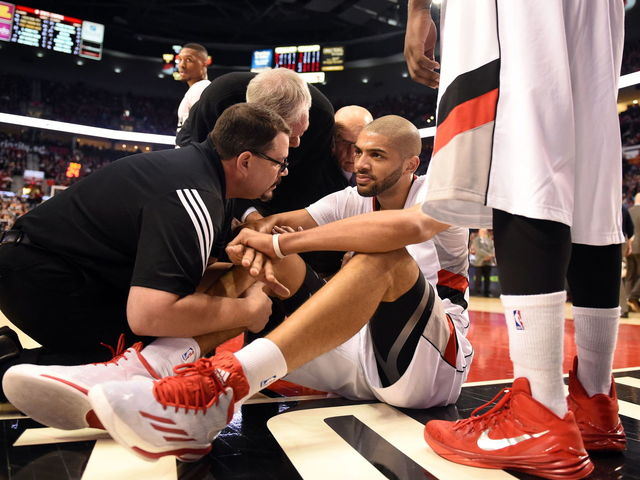 Nicolas Batum back on the shelf with wrist sprain Tuesday