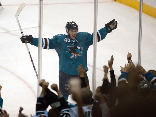 Sharks' Hertl won't suit up in Game 5