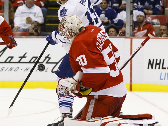 Maple Leafs' Panik to be held out Monday after taking open-ice hit