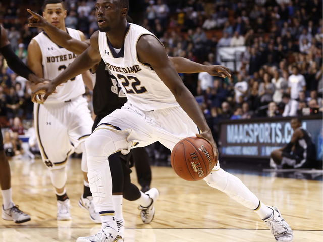 VIDEO: Notre Dame's Jerian Grant unleashes furious dunk on Georgia Tech defender