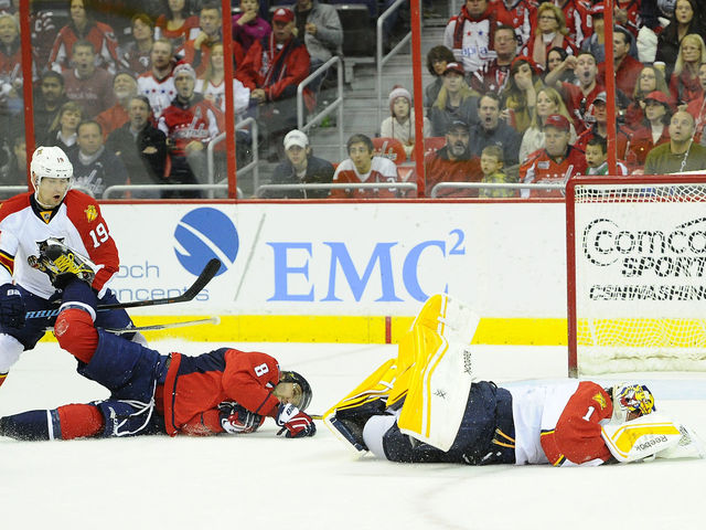 Roberto Luongo 'fine' after being steamrolled by Ovechkin