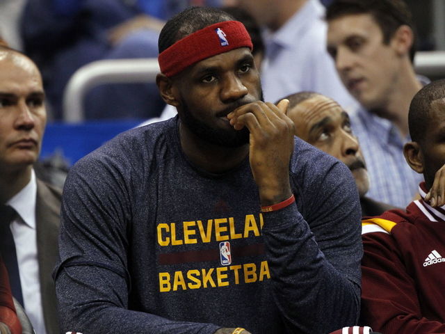 LeBron misses practice Tuesday with the flu