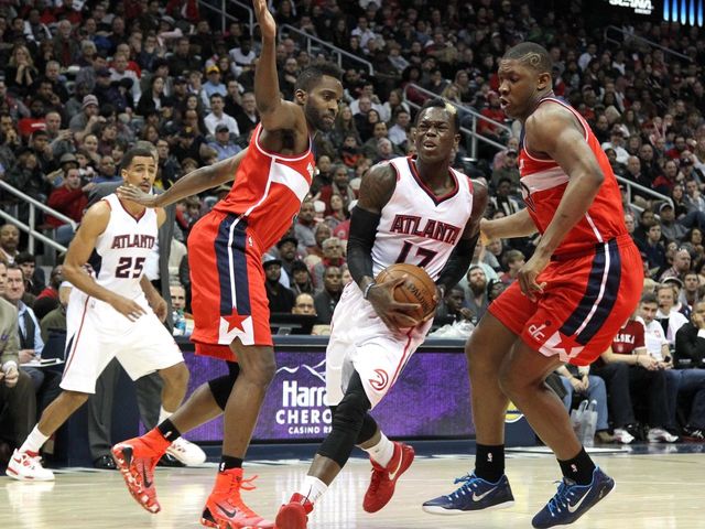GIF: Hawks' Schroder celebrates 3-pointer before it even goes in