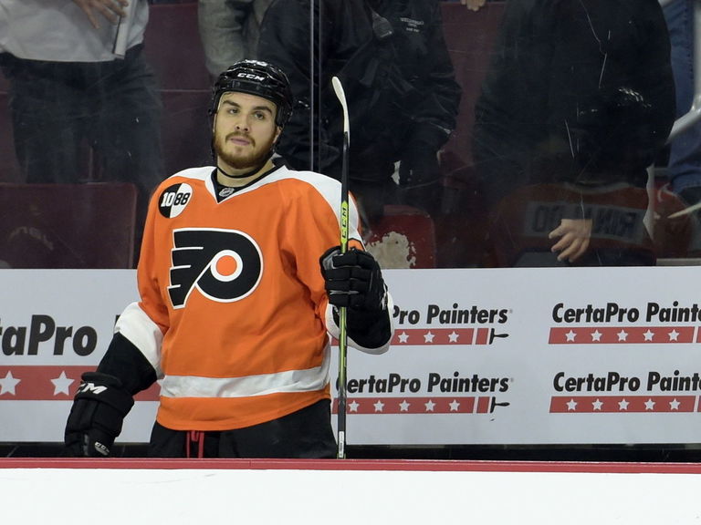 Flyers' Rinaldo suspended 8 games for hit on Penguins' Letang ...