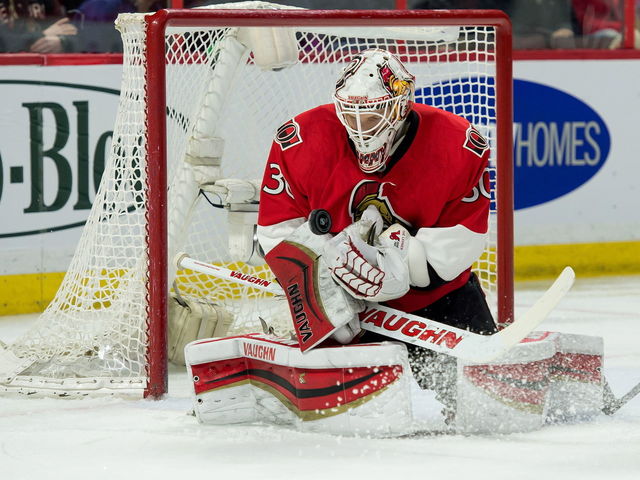 Senators' Hammond makes 42 saves, beats Canadiens in 1st NHL start